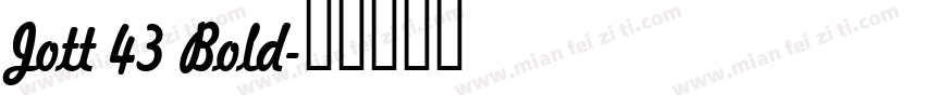 Jott 43 Bold字体转换